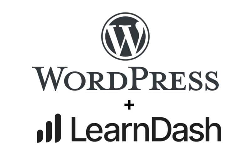 wordpress y learndash logos