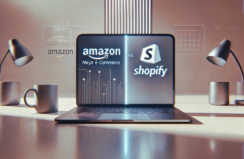 Amazon vs shopify mejor e commerce en 2025